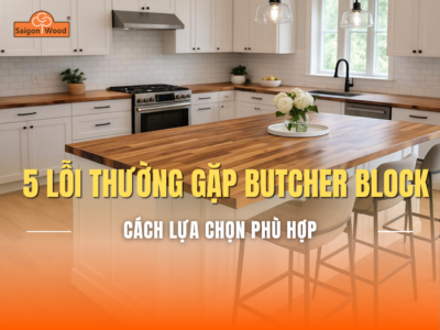 5 Lỗi Thường Gặp Khi Chọn Mặt Bàn Butcher Block
